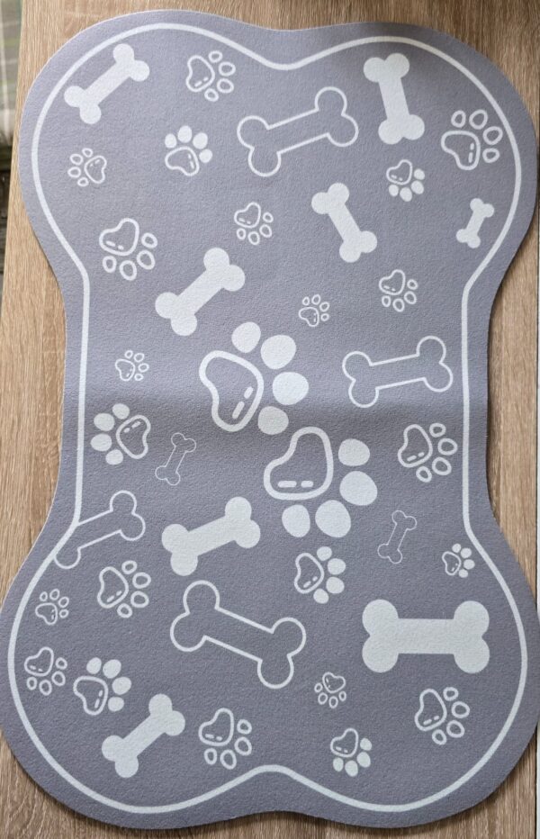 Tapis absorbant antidérapant coloris gris