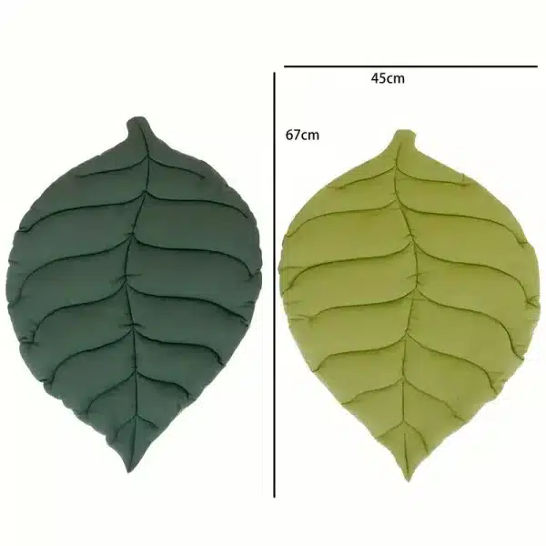 Tapis en forme de feuille