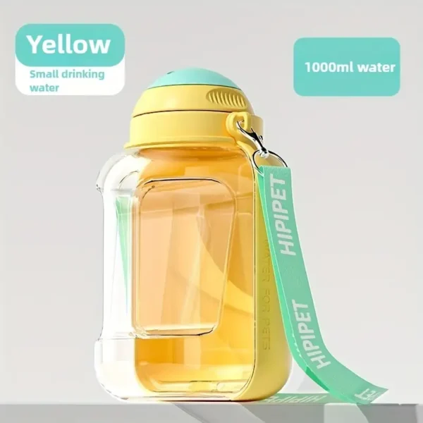 gourde mangeoire pour chien Jaune