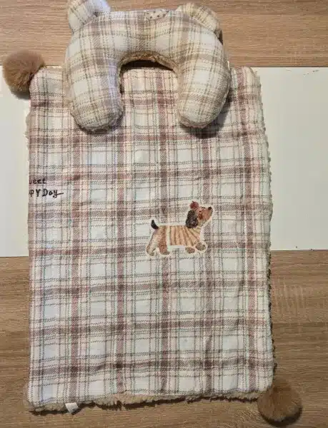 Couverture rétro à carreaux pour chien