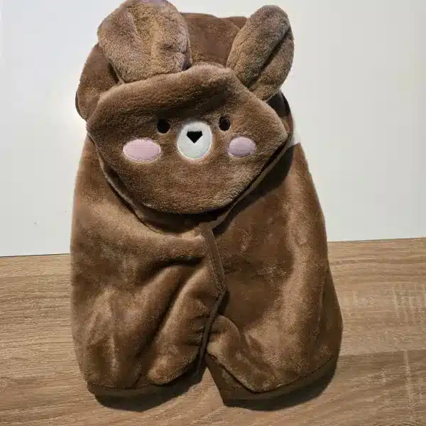 Ours brun. Peignoir de bain pour chien