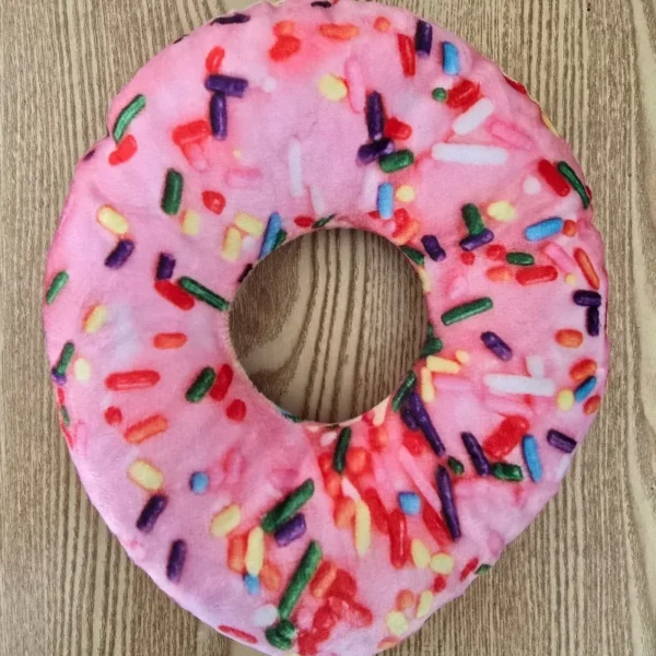 Jouet en peluche donut pour chien