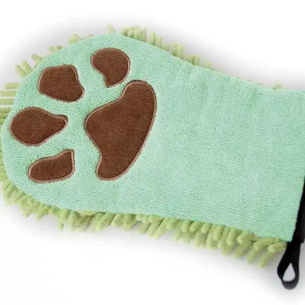 gant de lavage pour chien recto