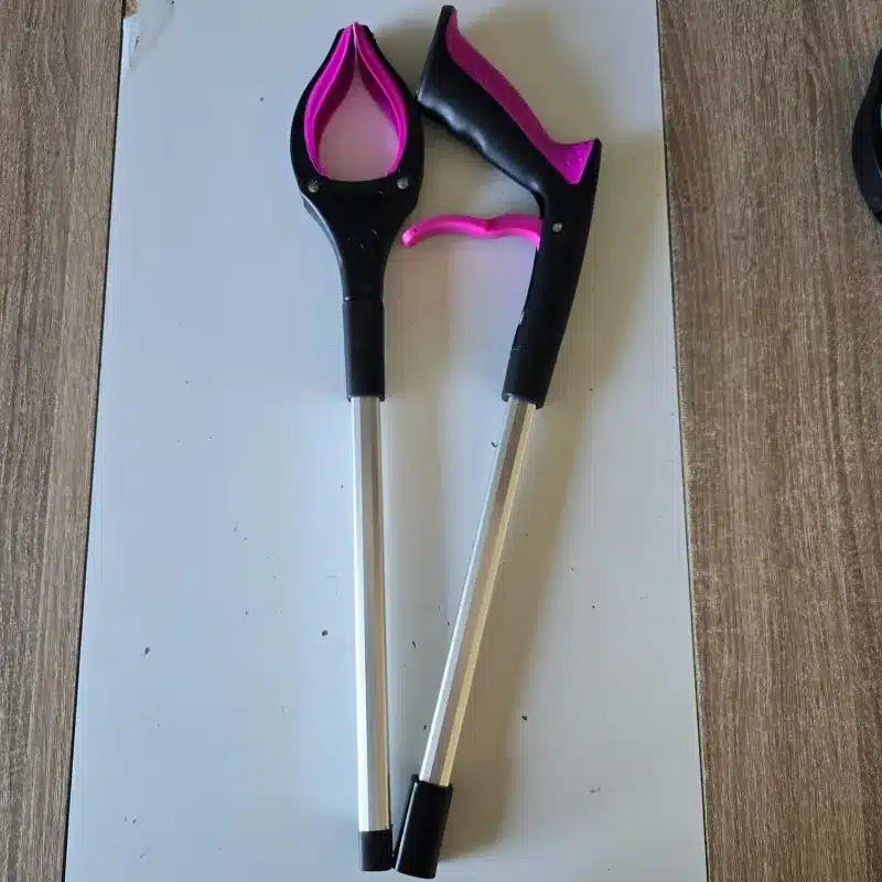 Pince de préhension pliable rose